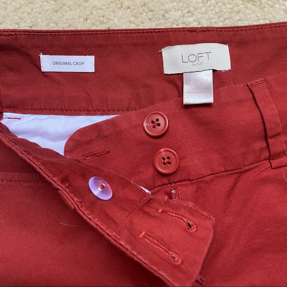 Loft Rust Original Crop Pants - Picture 6 of 6
